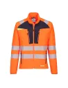 CAMISETA DE ALTA VISIBILIDAD BASE LAYER DX4 CON CREMALLERA PORTWEST DX481