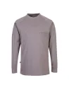 CAMISETA ANTIESTÁTICA Y RESISTENTE A LA LLAMA, CON CUELLO REDONDO PORTWEST FR33