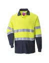POLO BICOLOR IGNÍFUGO Y ANTIESTÁTICO PORTWEST FR74