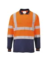 POLO BICOLOR DE MANGA LARGA PORTWEST S279