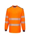 CAMISETA DE ALTA VISIBILIDAD DE MANGA LARGA PW3 PORTWEST T185