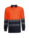 POLO PIQUÉ MANGA LARGA COMBINADO AV WR302 WORKO