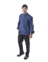 CHAQUETA COCINA DENIM HOMBRE AL DENTE COSIDO LENTO CC1416 D28