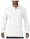 POLO PREMIUM COTTON ADULT LONG SLEEVE DOUBLE PIQUÉ POLO GILDAN GD85900