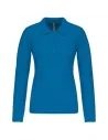 POLO LADIES’ LONG-SLEEVED PIQUÉ POLO SHIRT KARIBAN K257