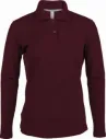 POLO LADIES’ LONG-SLEEVED PIQUÉ POLO SHIRT KARIBAN K257