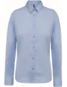 CAMISA LADIES’ LONG-SLEEVED COTTON POPLIN SHIRT KARIBAN K510