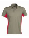 POLO FLAG SHORT-SLEEVED TWO-TONE POLO SHIRT KARIBAN K232