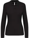 POLO LADIES' LONG-SLEEVED POLO SHIRT KARIBAN K244