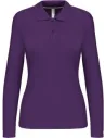 POLO LADIES' LONG-SLEEVED POLO SHIRT KARIBAN K244