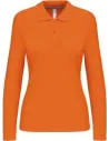 POLO LADIES' LONG-SLEEVED POLO SHIRT KARIBAN K244
