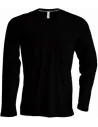CAMISETA MEN'S LONG-SLEEVED V-NECK T-SHIRT KARIBAN K358
