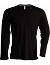 CAMISETA MEN'S LONG-SLEEVED V-NECK T-SHIRT KARIBAN K358