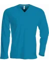 CAMISETA MEN'S LONG-SLEEVED V-NECK T-SHIRT KARIBAN K358