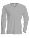 CAMISETA MEN'S LONG-SLEEVED V-NECK T-SHIRT KARIBAN K358