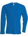 CAMISETA MEN'S LONG-SLEEVED V-NECK T-SHIRT KARIBAN K358
