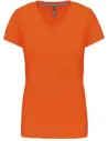CAMISETA LADIES' SHORT-SLEEVED V-NECK T-SHIRT KARIBAN K381