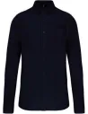 CAMISA MEN'S LONG-SLEEVED COTTON POPLIN SHIRT KARIBAN K541