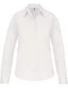 CAMISA LADIES' LONG-SLEEVED COTTON POPLIN SHIRT KARIBAN K542