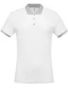 POLO MEN'S TWO-TONE PIQUÉ POLO SHIRT KARIBAN K258