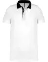 POLO MEN'S TWO-TONE JERSEY POLO SHIRT KARIBAN K260