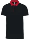 POLO MEN'S TWO-TONE JERSEY POLO SHIRT KARIBAN K260