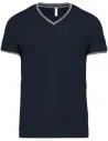 CAMISETA MEN'S PIQUÉ KNIT V-NECK T-SHIRT KARIBAN K374