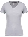 CAMISETA LADIES’ PIQUÉ KNIT V-NECK T-SHIRT KARIBAN K394