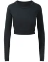 CAMISETA GIRLIE LONG SLEEVE CROP T AWDIS JC039
