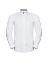 CAMISA MEN ´S LONG SLEEVE TAILORED CONTRAST HERRINGBONE SHIRT RUSSELL R964M0