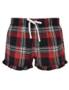 SHORTS WOMEN'S TARTAN FRILL SHORTS SKINNI FIT SK082