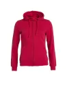 SUDADERA CON CAPUCHA BASIC HOODY FULL ZIP LADIES CLIQUE 021035