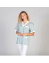 BLUSA SANITARIO UNISEX PICO ABIERTO VICHY COMBINADA GARYS 652000