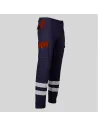 PANTALÓN UNISEX MULTIBOLSILLOS ELÁSTICO GAMO COMBINADO + 2 BANDAS REFLECTANTES GARYS 7501CB