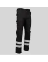 PANTALÓN UNISEX MULTIBOLSILLOS ELÁSTICO ARCE 2 BANDAS REFLECTANTES GARYS 7502BR