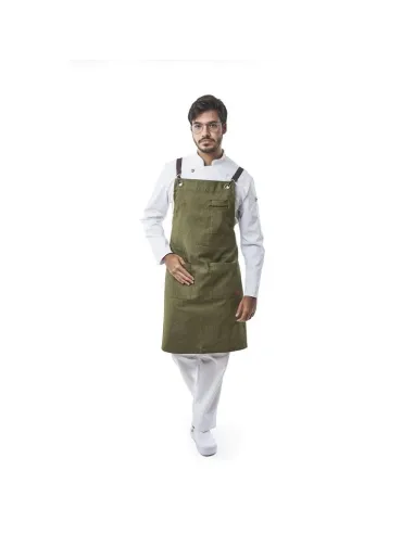 DELANTAL CON PETO LAUREL UNISEX COSIDO LENTO CC1983B 28