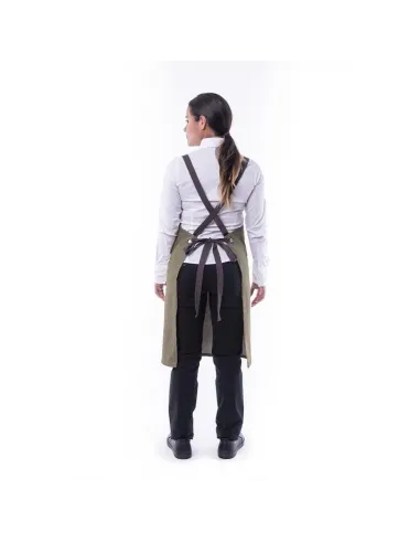 DELANTAL CON PETO LAUREL UNISEX COSIDO LENTO CC1983B 28
