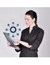 BLUSA SRA BISTRETCH MANGA 3/4 MOD GINEBRA TEXTIL-R 113EX