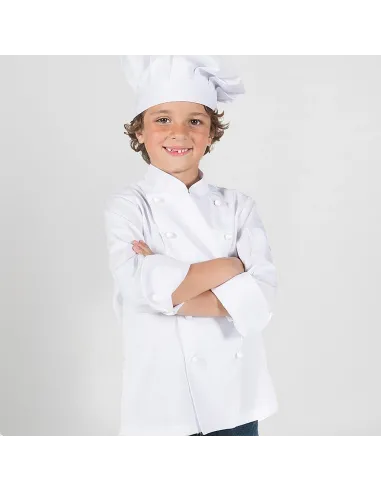 CHAQUETA COCINERO INFANTIL BLANCA GARYS 950100
