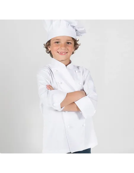 CHAQUETA COCINERO INFANTIL BLANCA GARYS 950100