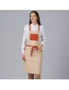 DELANTAL PETO BOLSILLO Y CINTAS COMBINADAS 88X74 CM GARYS 100037