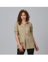 CAMISA MUJER MANGA ROLL UP LIVIA GARYS 240015