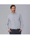 CAMISA HOMBRE RAYAS BICOLOR SLIM FIT ALESSANDRO GARYS 260035