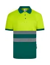 POLO POLIÉSTER RECICLADO BICOLOR MANGA CORTA CINTA SEGMENTADA VELILLA 305533