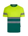 CAMISETA POLIÉSTER RECICLADO BICOLOR MANGA CORTA CINTA SEGMENTADA VELILLA 305633